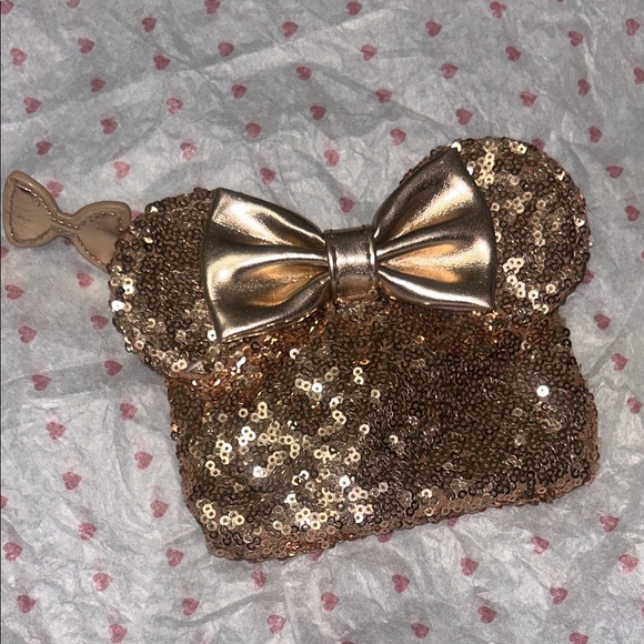 Disney Handbags - Disney Gold Sequin Cosmetic Bag